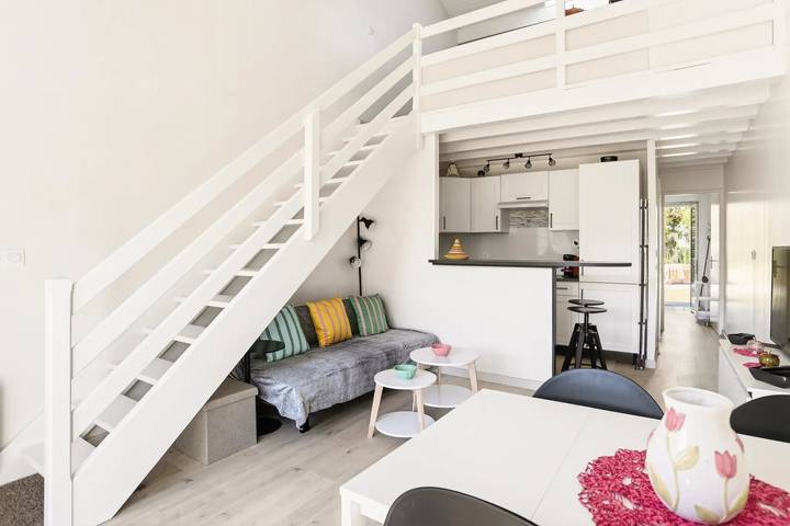 Appartement de vacances pour 4 personnes, avec Terrasse ainsi que Jardin et Vue