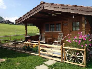 Gîte pour 2 personnes, avec jardin et vue, animaux acceptés à Aeschi bei Spiez