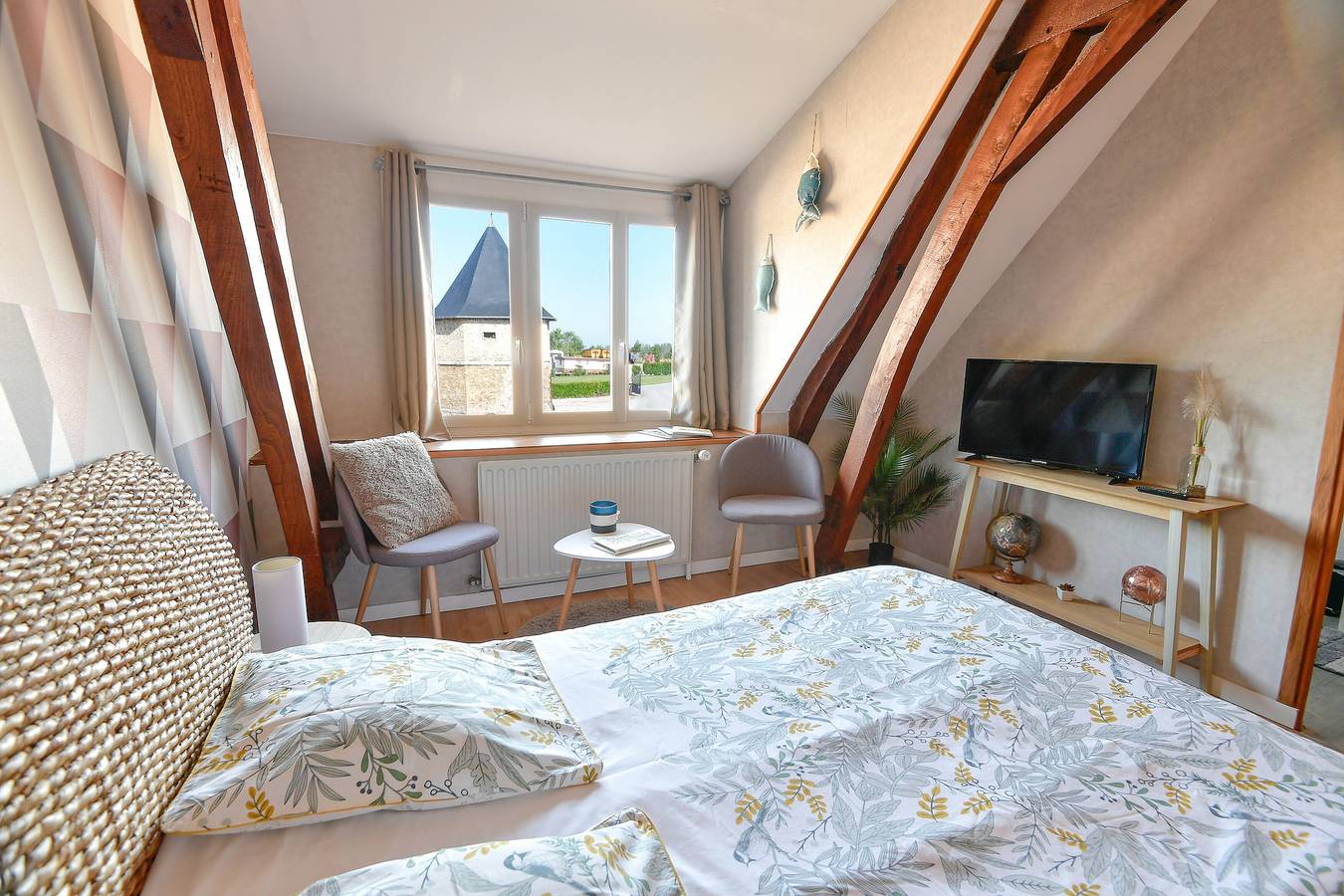 Chambres d'hôtes 'À La Ferme 2 Pers' avec terrasse partagée et Wi-Fi in Forest-Montiers, Région d'Abbeville