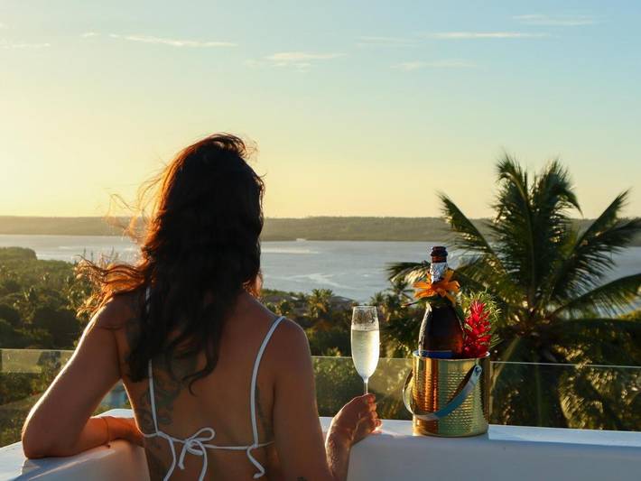 Casas e apartamentos de temporada para 2 pessoas, com jardim e piscina e ainda jacuzzi em Tibau do Sul
