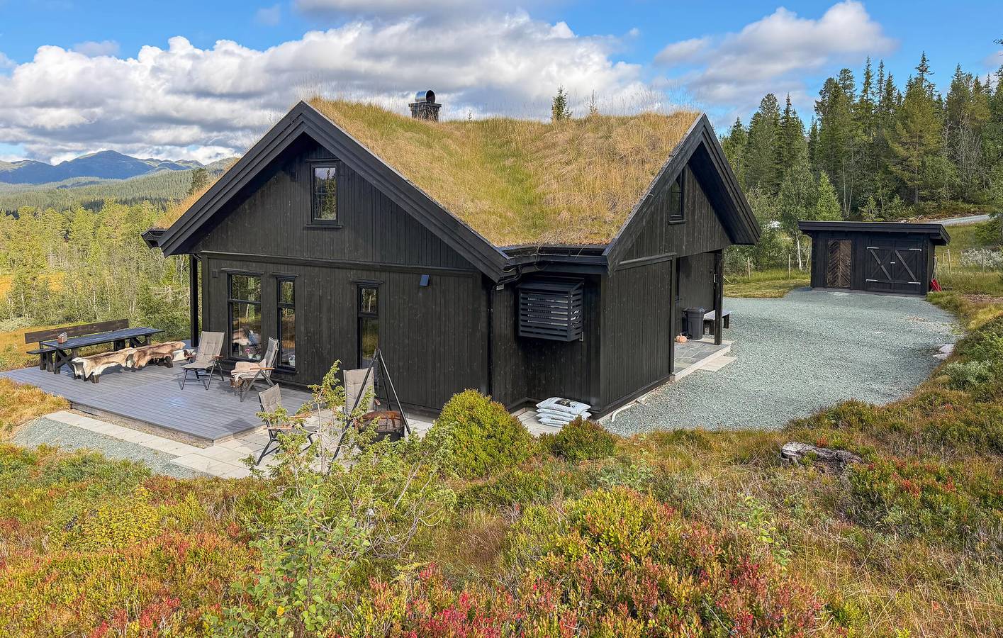 Ferienhaus für 9 Personen mit Terrasse in Tokke