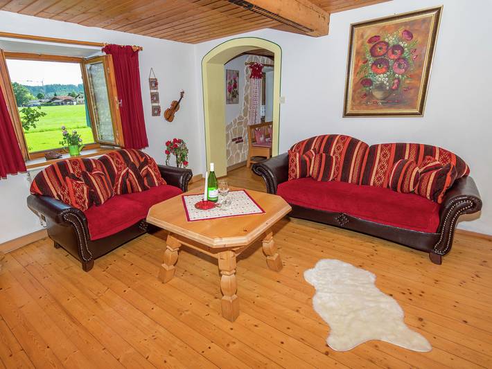 Ferienwohnung für 4 Personen, mit Terrasse und Garten sowie Pool und Sauna in Übersee - 3