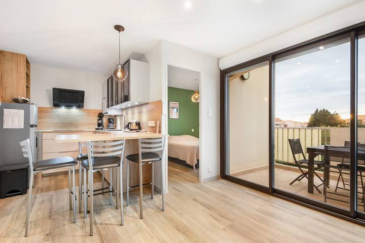 Appartement de vacances pour 4 personnes, avec Terrasse et Piscine