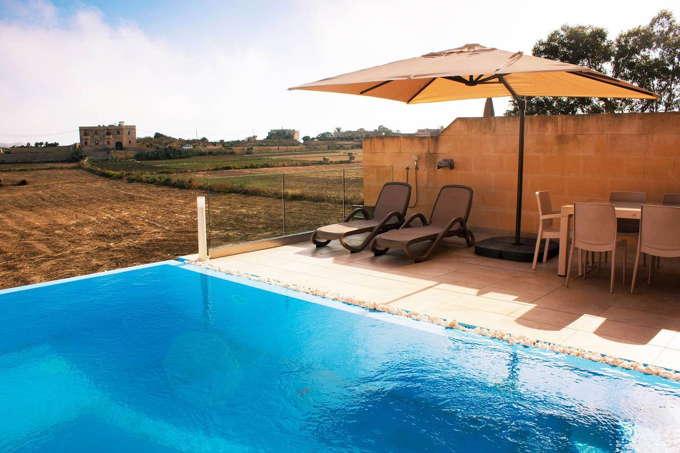 Kenn Gozitan villa and pool in Gharb, Gozo