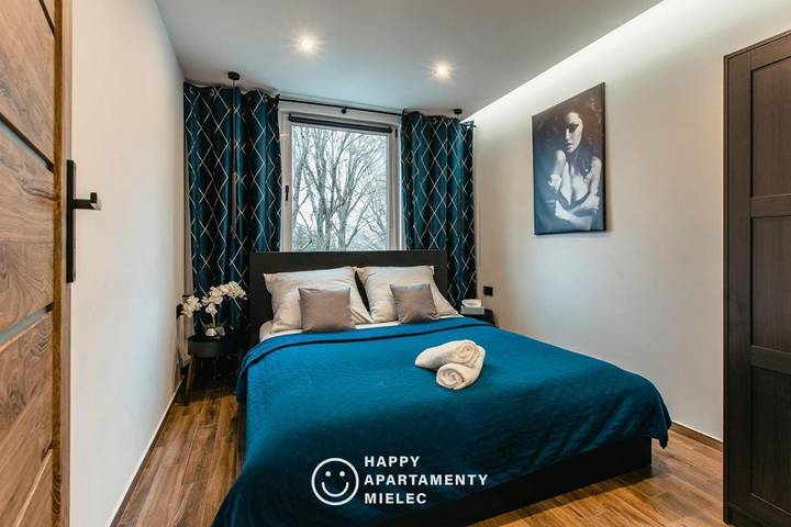 Apartament wakacyjny dla 4 osób, z Balkon i Taras oraz Ogród i Widok w Mielec