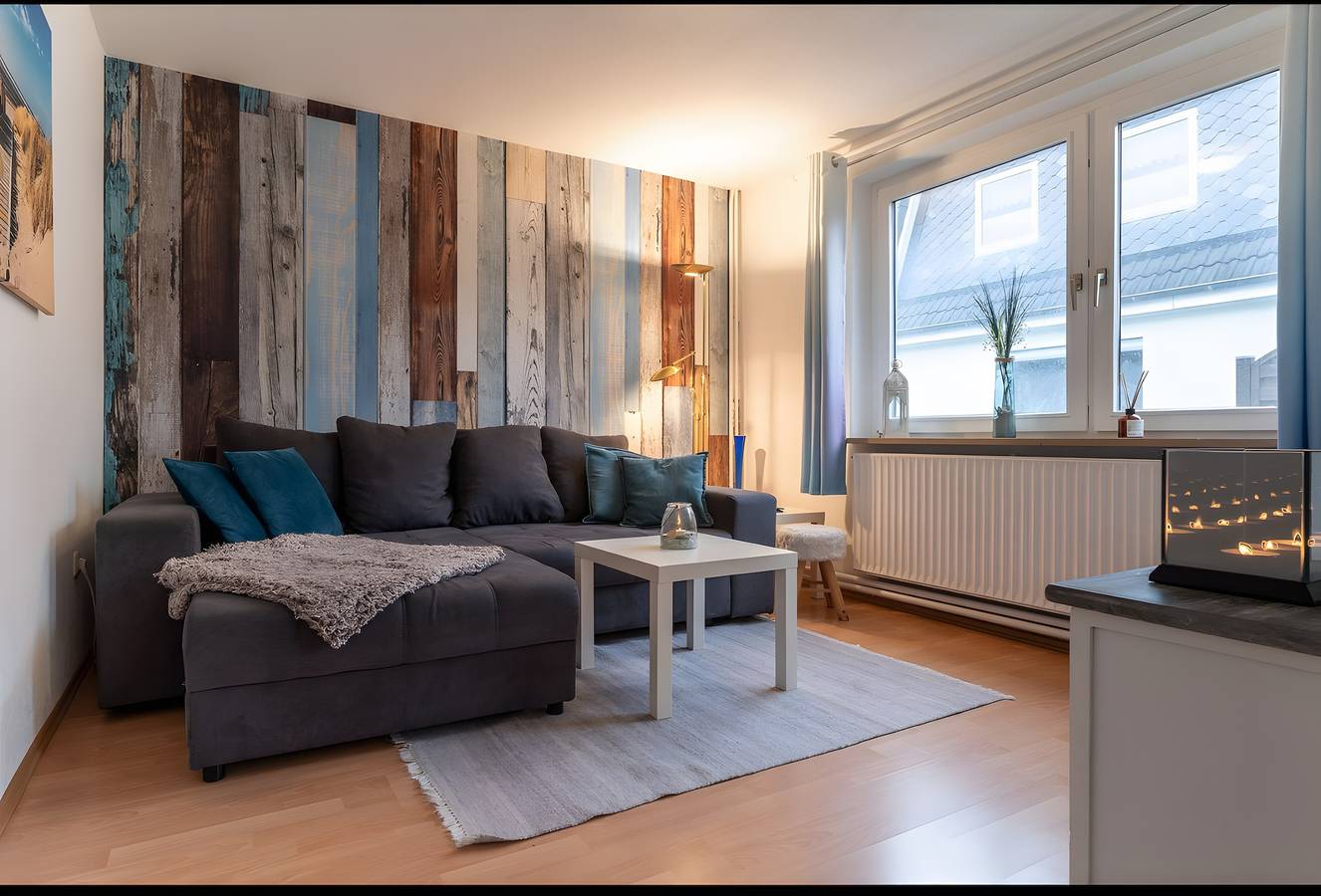 Ganze Wohnung, Ferienwohnung 'Malia', Gemeinschaftsterrasse und Wi-Fi in Büsum, Dithmarschen