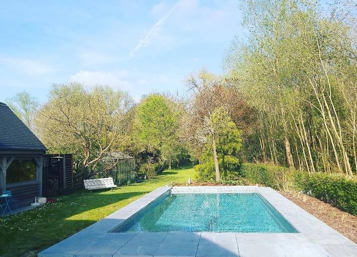 Location de vacances pour 3 personnes, avec jardin ainsi que piscine et vue à Alost - 4