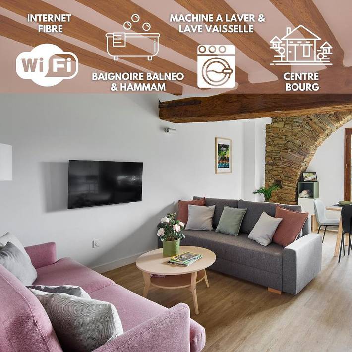 Location de vacances pour 8 personnes, avec terrasse et jacuzzi dans Beaupréau-en-Mauges