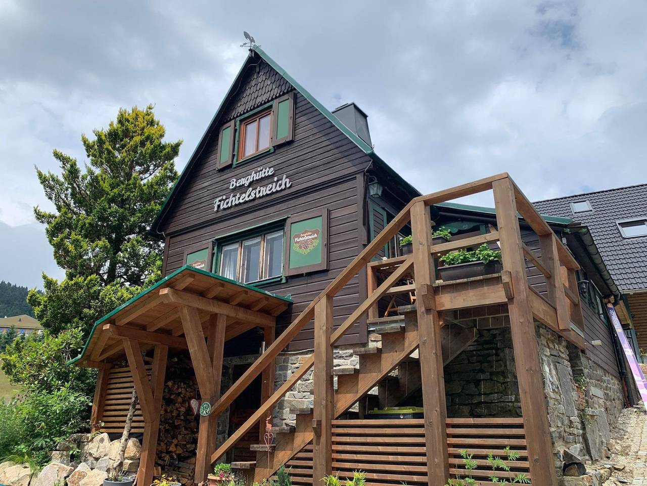 Berghütte Fichtelstreich - Ferienhaus, Dusche, Wc in Oberwiesenthal, Erzgebirge