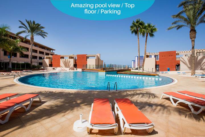 Appartement de vacances pour 6 personnes, avec Balcon ainsi que Terrasse et Piscine