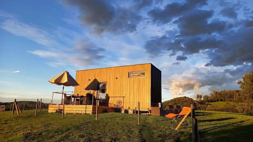 Ferienhaus für 4 Personen, mit Terrasse und Ausblick, mit Haustier
