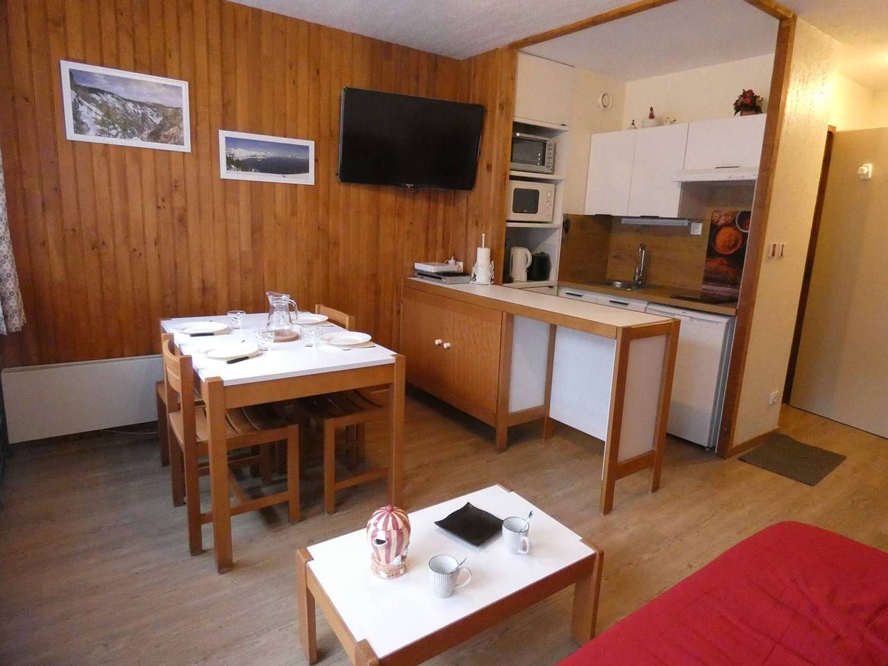Estudio entero, Estudio acogedor 4 personas con balcón, estacionamiento y acceso a sala de musculación - Vignec in Vignec, Parque nacional de los Pirineos