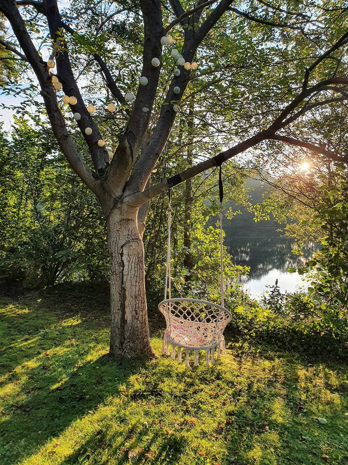 Ferienwohnung für 6 Personen, mit Garten und Seeblick in Bockhorn