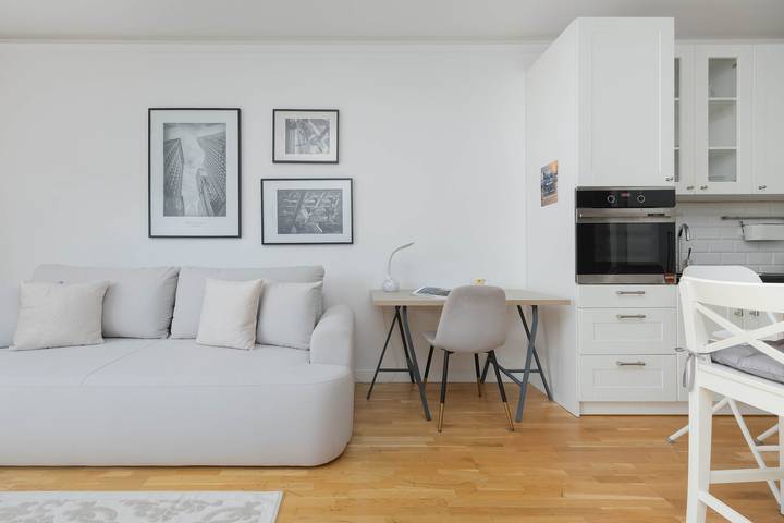 Apartament wakacyjny dla 4 osób, z balkon/ taras, zwierzęta dozwolone w Wilanów