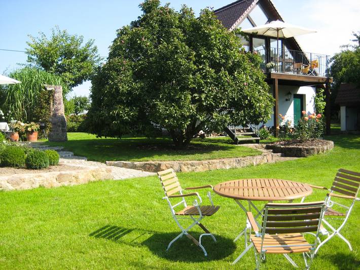 Ganze Ferienwohnung, Landpension Bocka - Doppelzimmer mit Terrasse, Dusche und Wc in Windischleuba, Ostthüringen