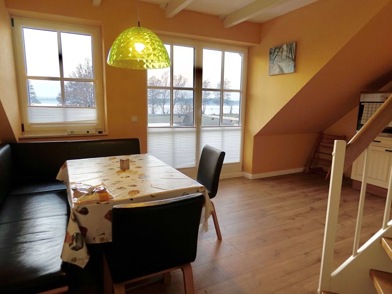 Ganze Wohnung, Maisonette Seebrise mit Seeblick am Strand in Flessenow, Dobin am See