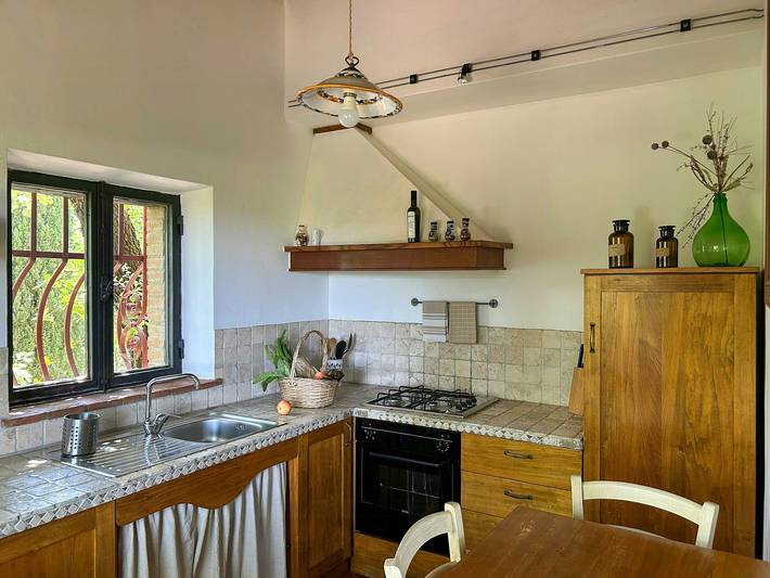 Casa con jacuzzi e vista panoramica al tramonto in San Gimignano, Siena e dintorni