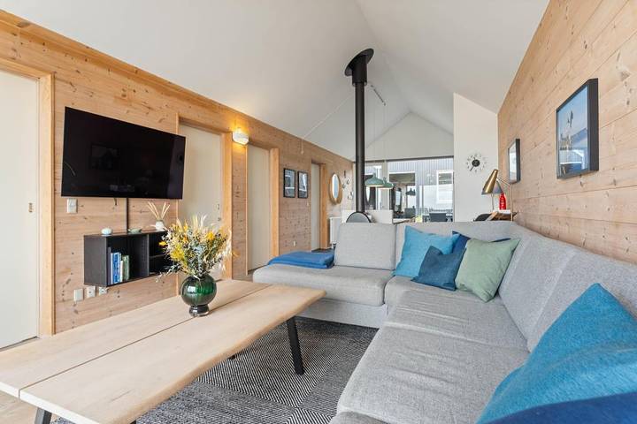 Reihenhaus mit Whirlpool, Sauna und Fjordaussicht im Herzen von Hvide Sande in Hvide Sande, Holmsland Klit