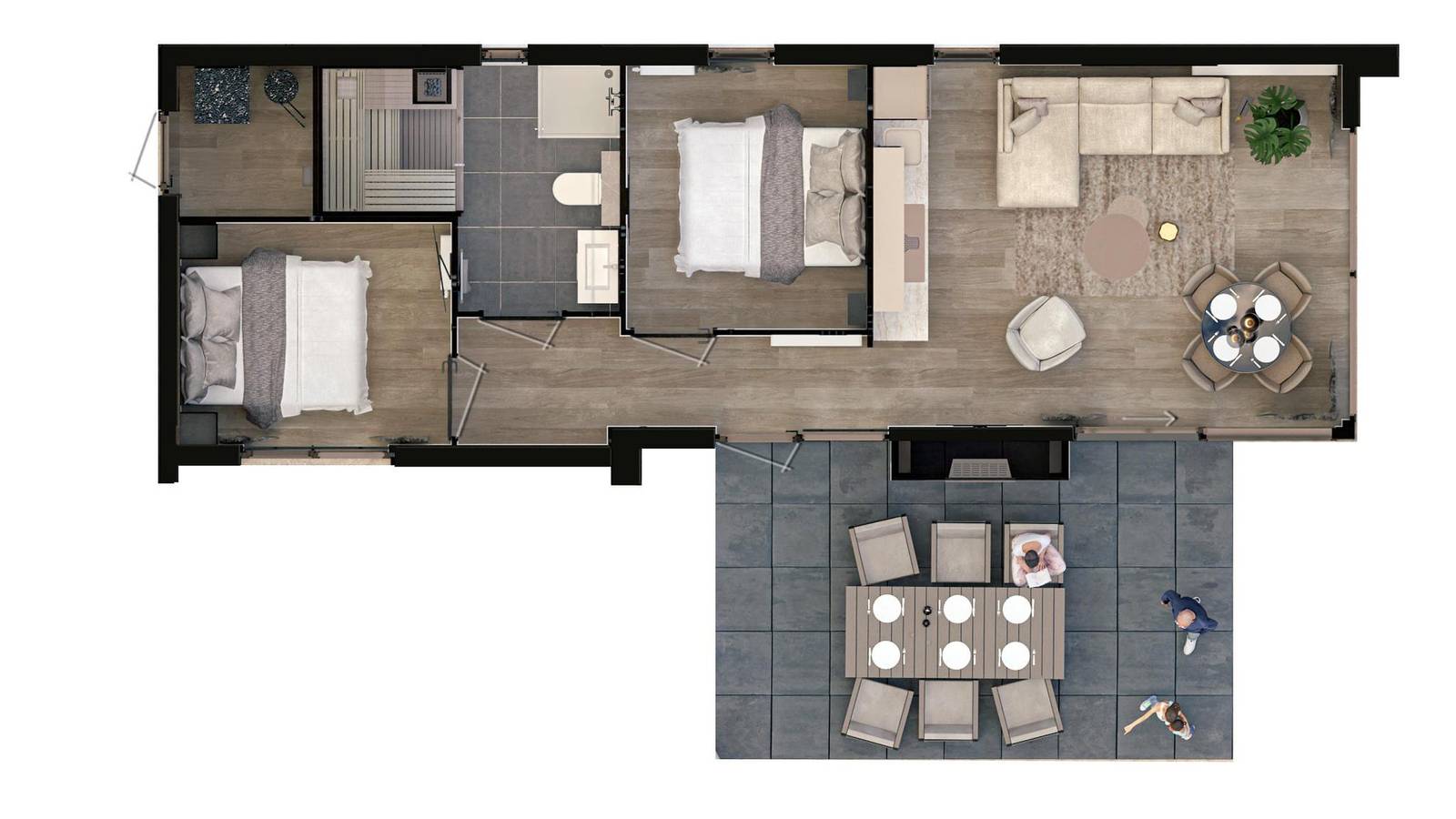 Marinapark Residentie Bloemendaal — Villa Bloomingdale | 4 Pers. Sauna in Niederländische Nordsee