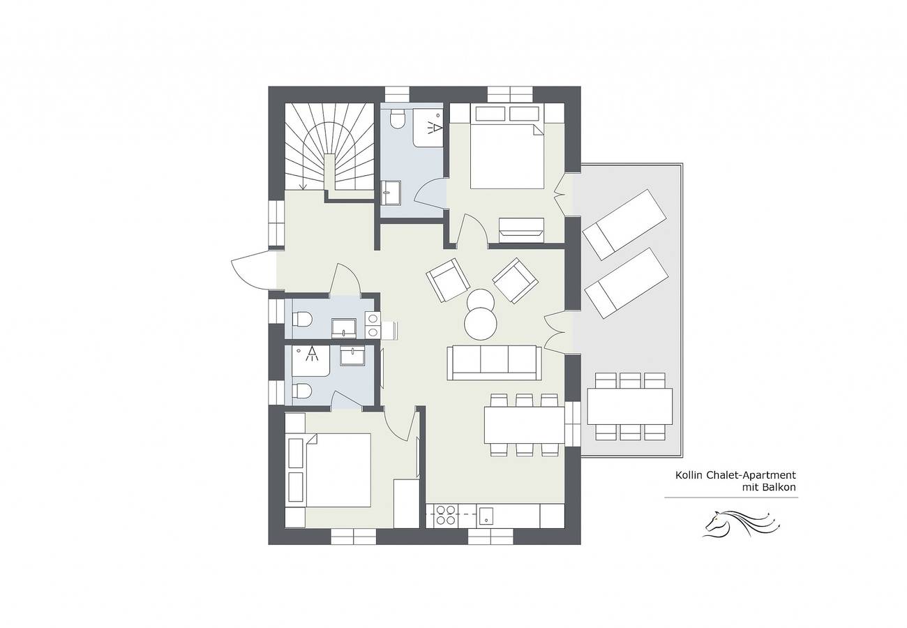 Ganze Wohnung, Ferienwohnung für 6 Personen mit Balkon in Sankt Gallenkirch (Stadt), Sankt Gallenkirch