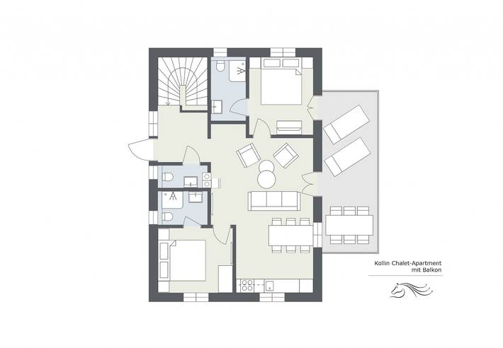 Ferienwohnung für 6 Personen, mit Balkon und Garten in Sankt Gallenkirch - 2
