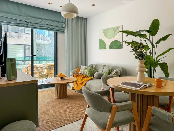 Appartement de vacances pour 3 personnes, avec sauna ainsi que piscine et balcon - 1