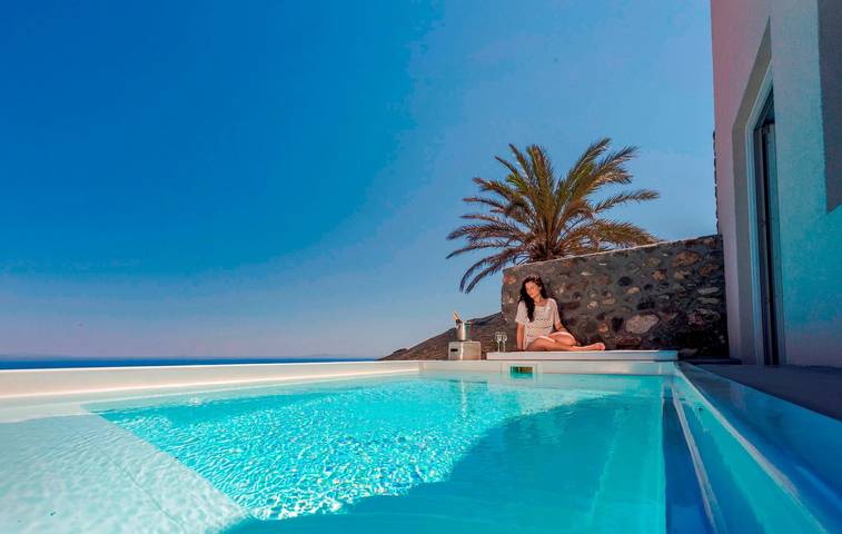 Ferienhaus für 4 Personen, mit Meerblick und Pool auf Santorin - 2
