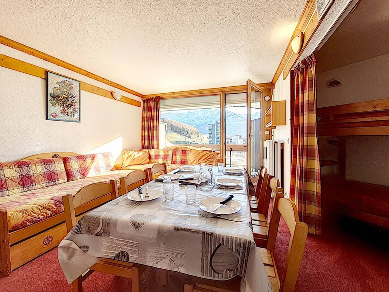 Entire studio, Bright Studio · Ski-In/Ski-Out · Balcony in Les Menuires, Saint-Martin-de-Belleville