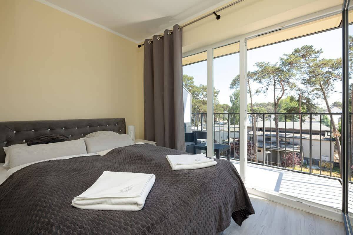 Ganze Wohnung, Ferienwohnung für 4 Personen mit Balkon/Terrasse in Międzywodzie, Wollin