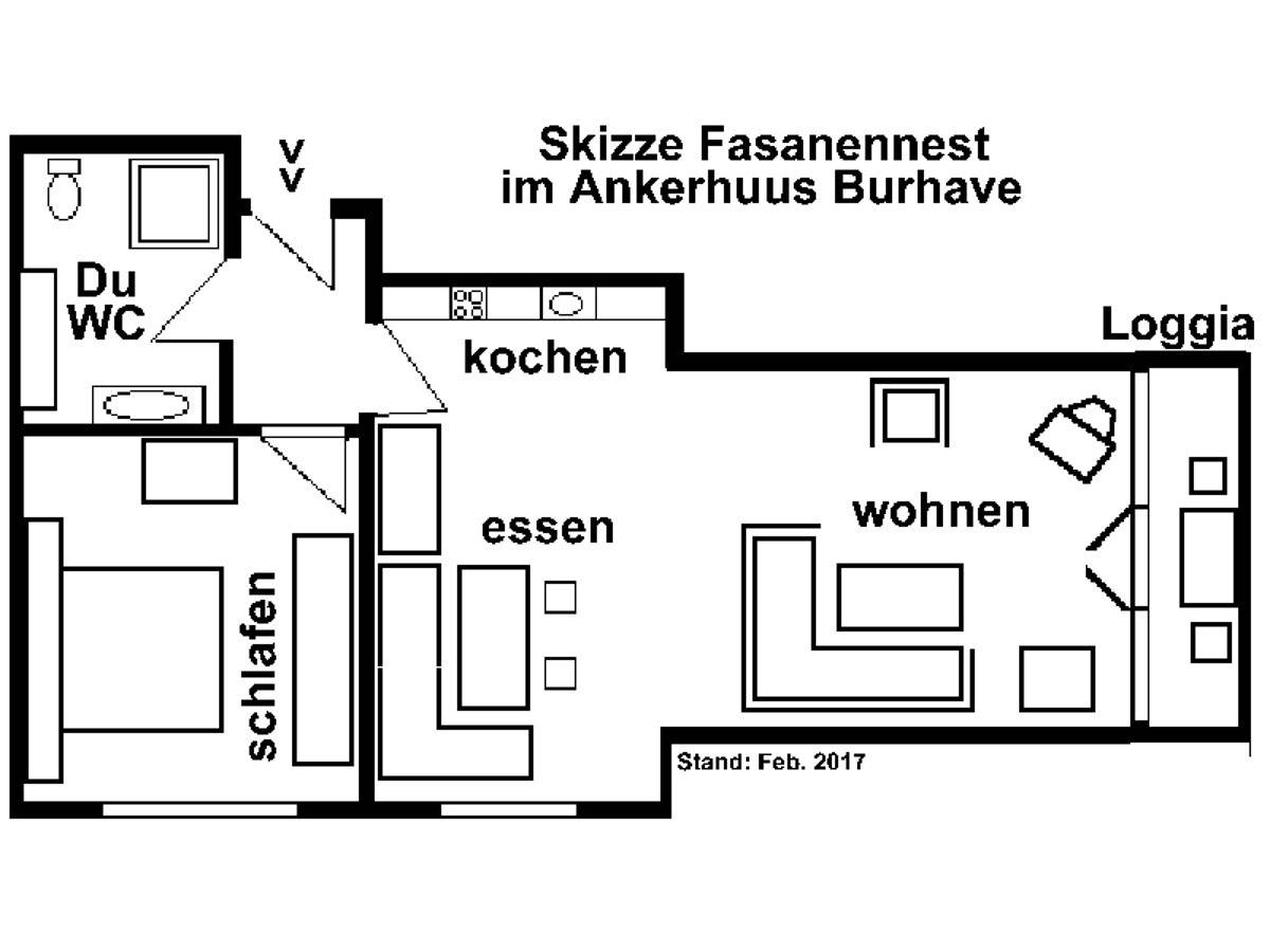 Ganze Ferienwohnung, Fasanennest im Ankerhuus Burhave in Burhave, Butjadingen