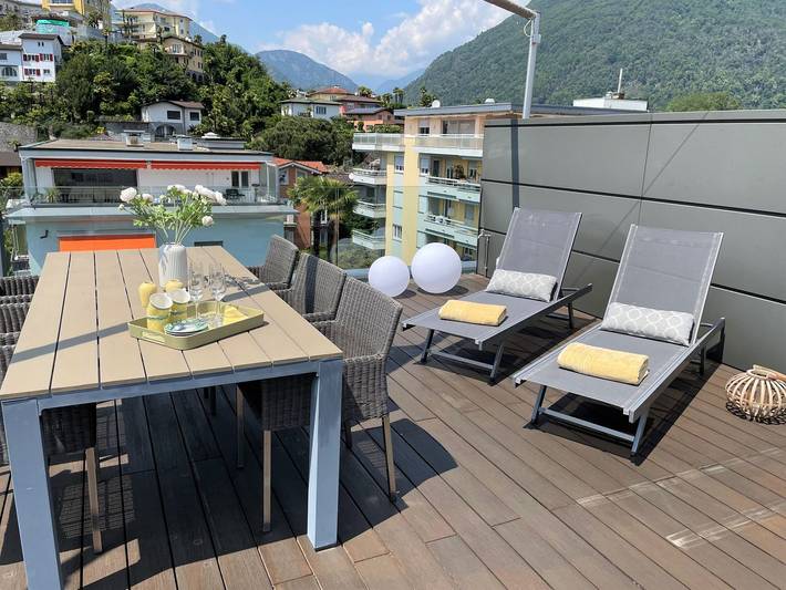 Appartement entier, Appartement de vacances pour 4 personnes avec balcon in Ascona, Alpes tessinoises