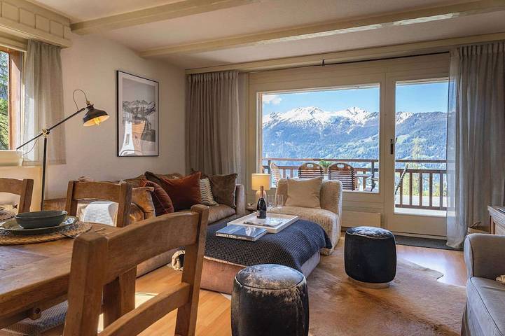 Ferienwohnung für 7 Personen, mit Pool und Sauna sowie Balkon in Verbier