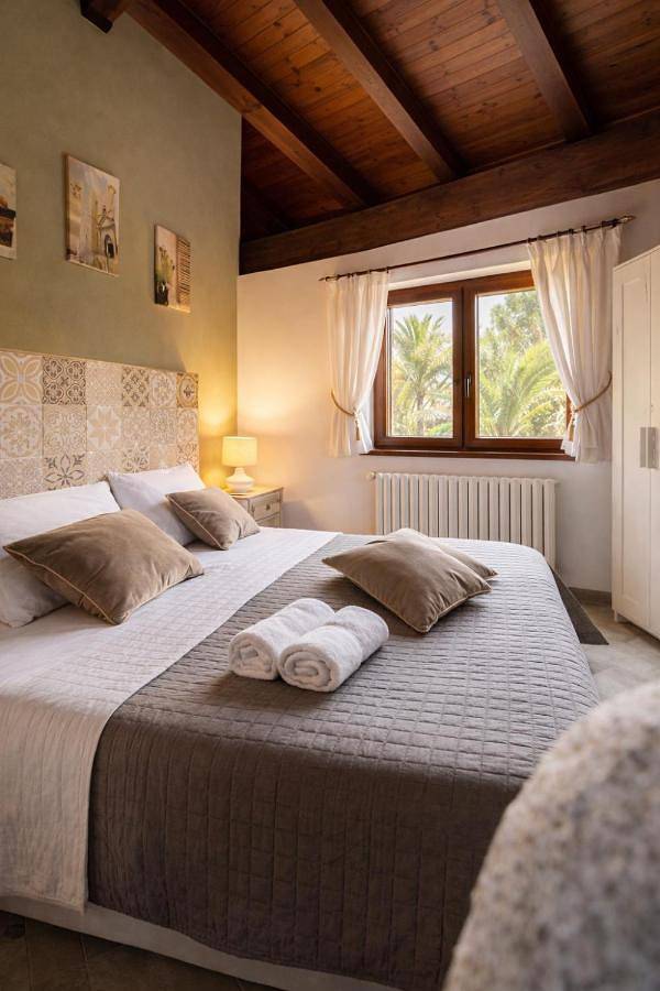 Location de vacances pour 3 personnes, avec piscine ainsi que vue et jardin, animaux acceptés à Andria - 4