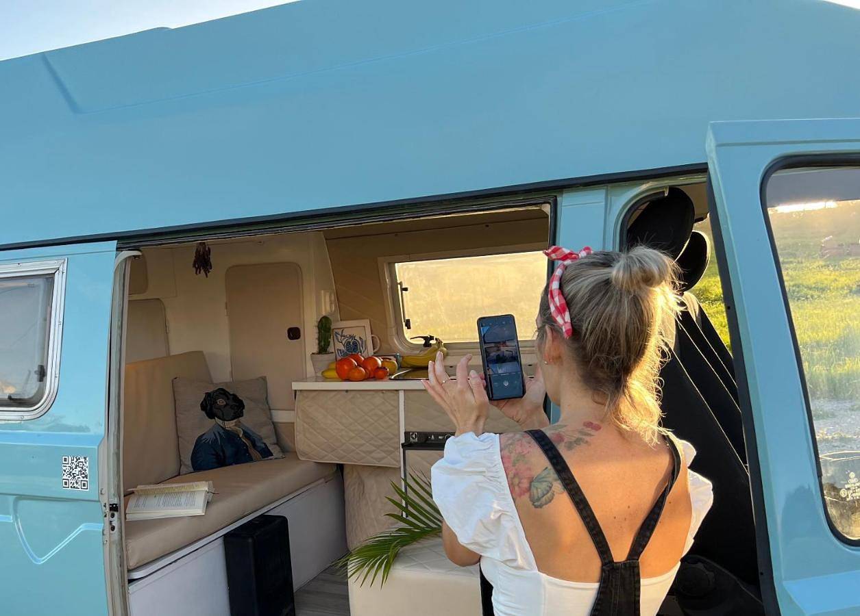 Rent a Vw T3 Camper Van with Blue Classics in Praia da Rocha, Portimão