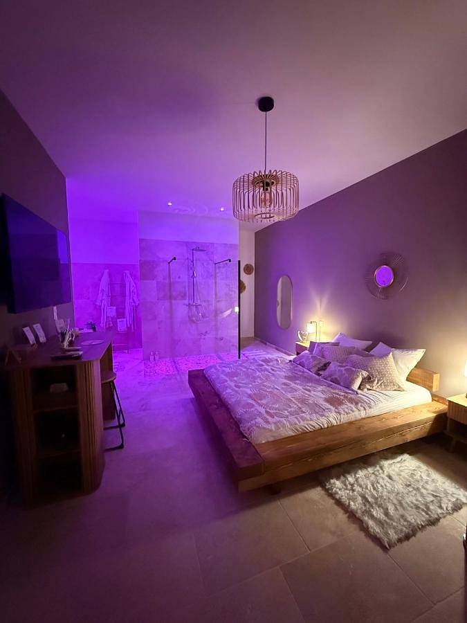 Hôtel pour 2 personnes, avec jacuzzi ainsi que terrasse et jardin à Bezouce