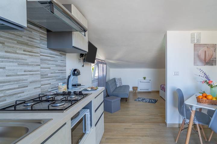 Ganze Wohnung, Apartment „Sud in Villa Sele“ mit Meerblick, Wlan und Klimaanlage in Cassibile, Syrakus
