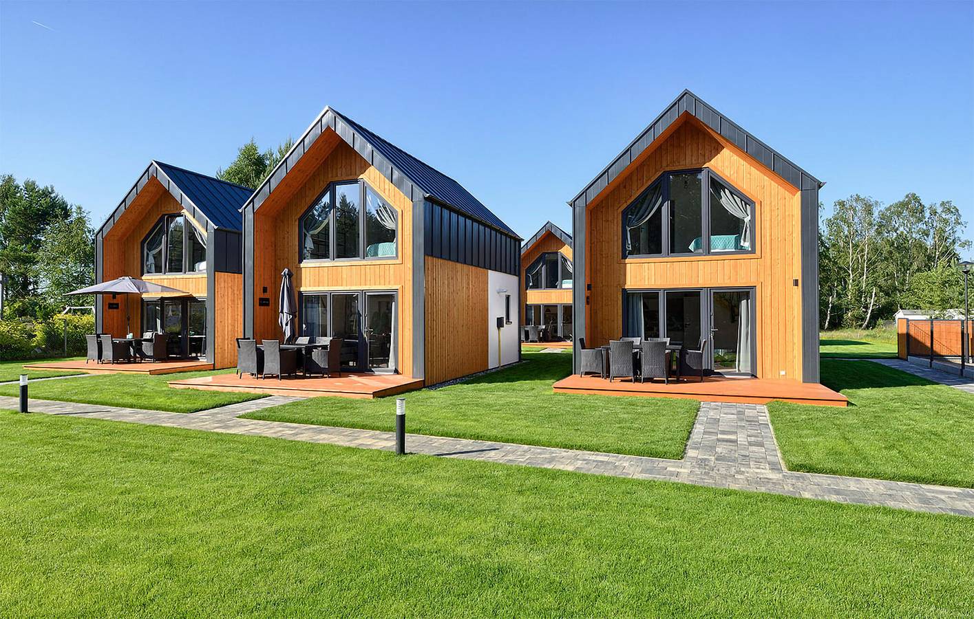 Ferienhaus für 4 Personen mit Terrasse in Krokowa
