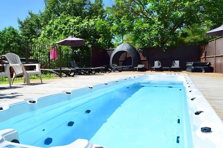 Appartement de vacances pour 2 personnes, avec piscine et jardin, animaux acceptés - 1
