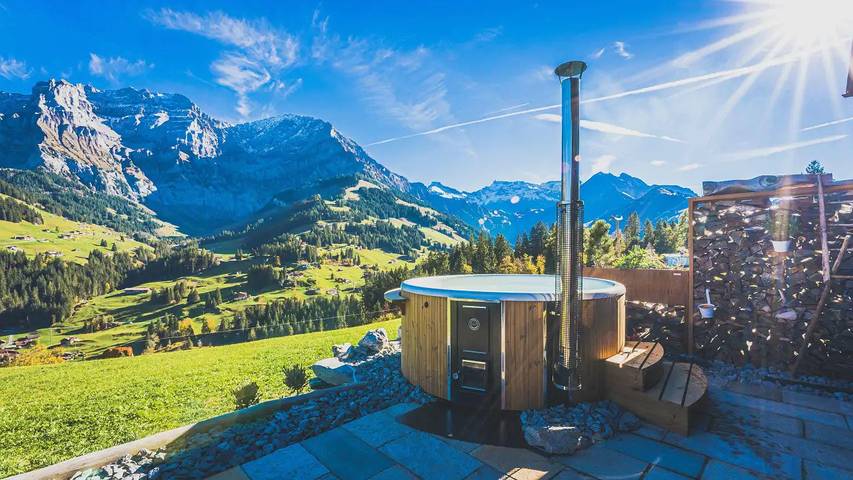 Hütte für 6 Personen, mit Whirlpool und Balkon in Adelboden - 4