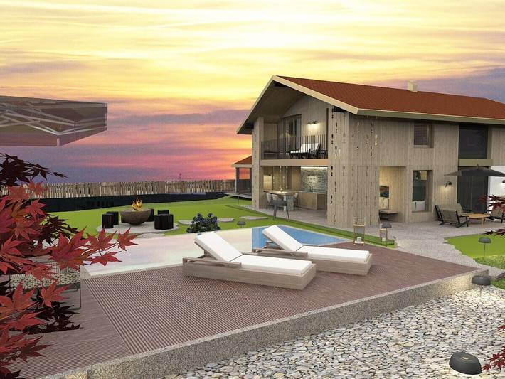 Ferienhaus für 6 Personen, mit Whirlpool und Garten sowie Pool und Sauna in Hutthurm