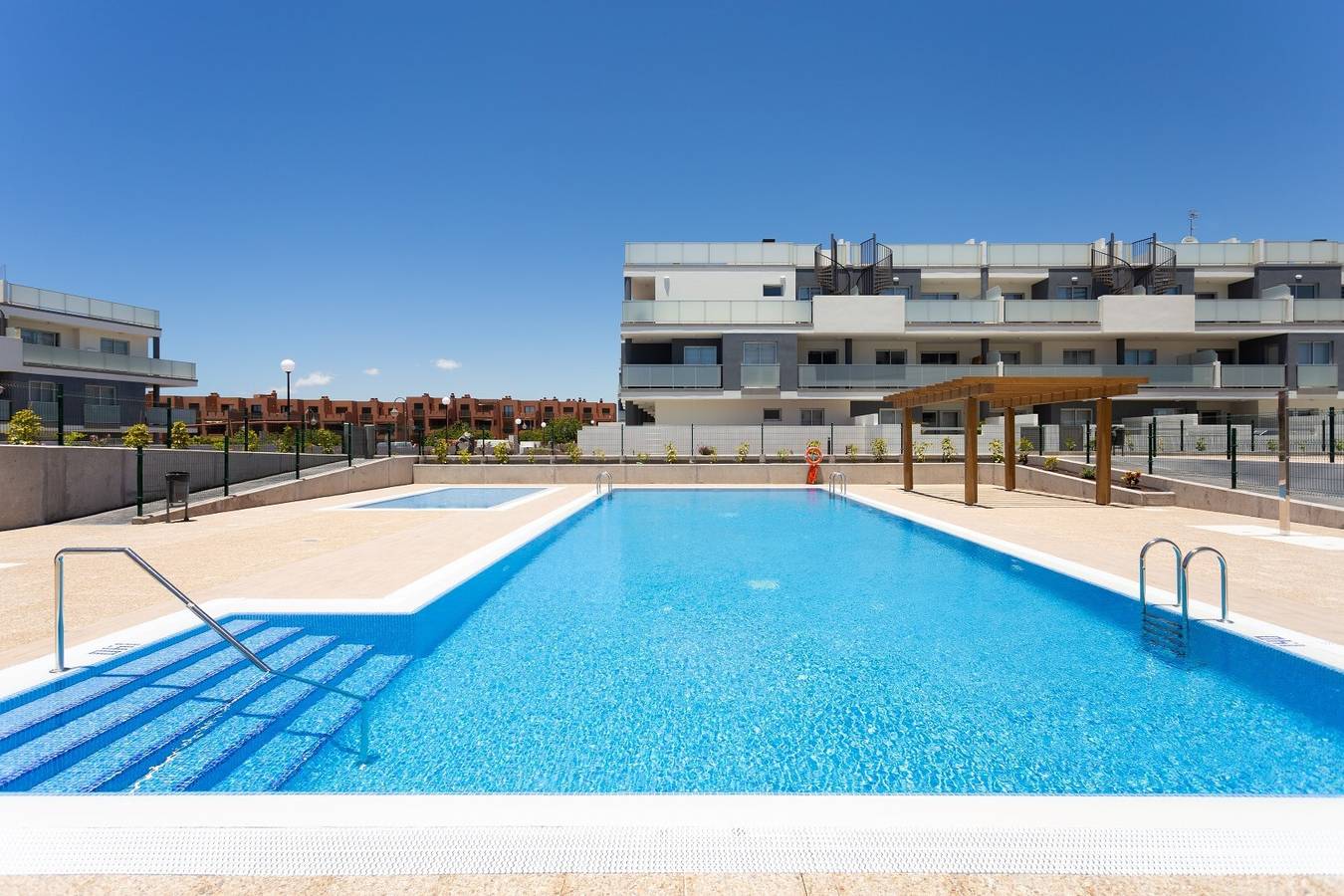 Ganze Wohnung, Ferienwohnung La Tejita Beach nahe dem Strand mit Wlan, Terrasse und Gemeinschaftspool in La Tejita, Granadilla de Abona