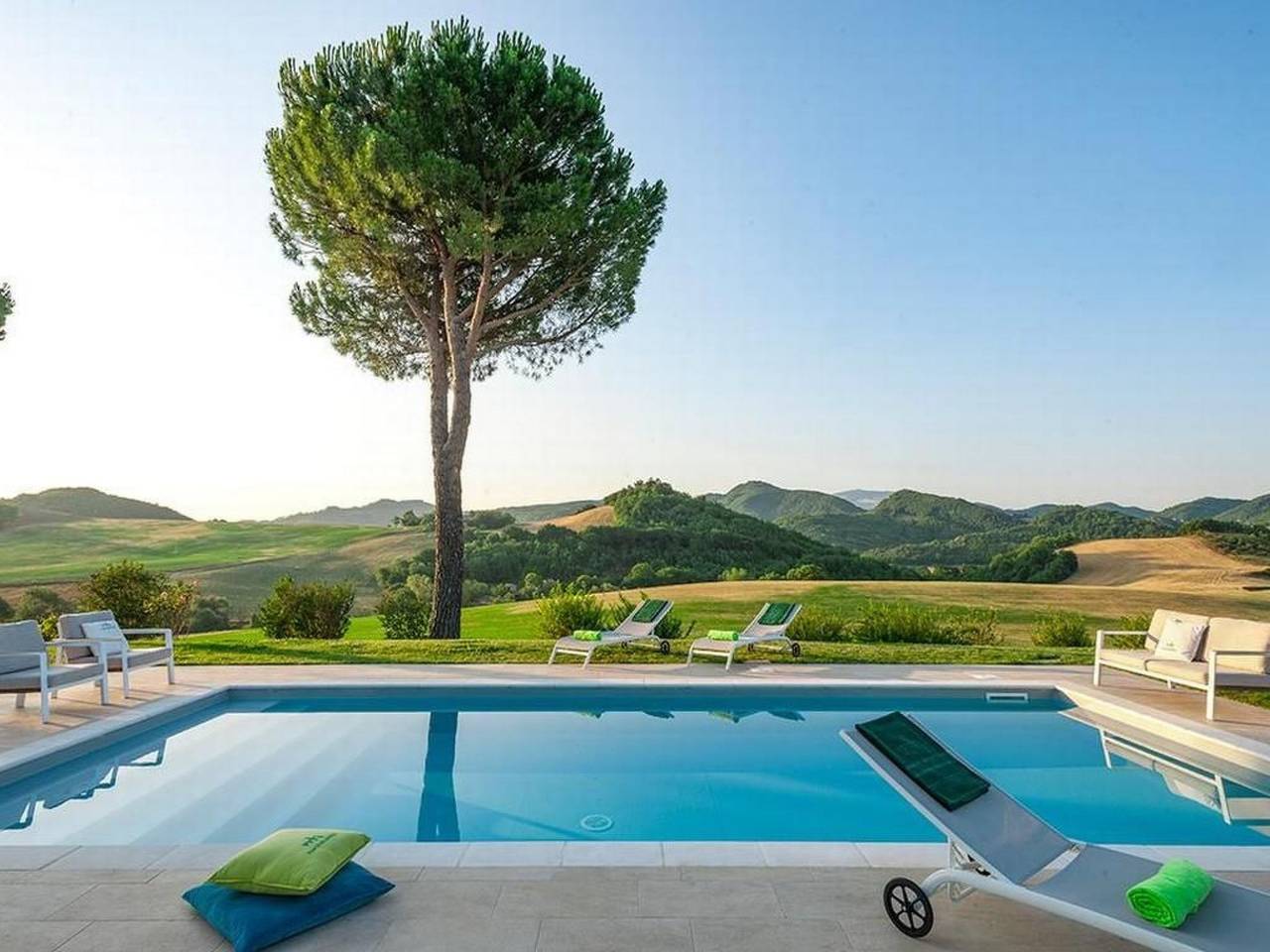 Villa Paola, Marken Urlaub, privater Pool in Sant'Angelo in Vado, Valle del Metauro