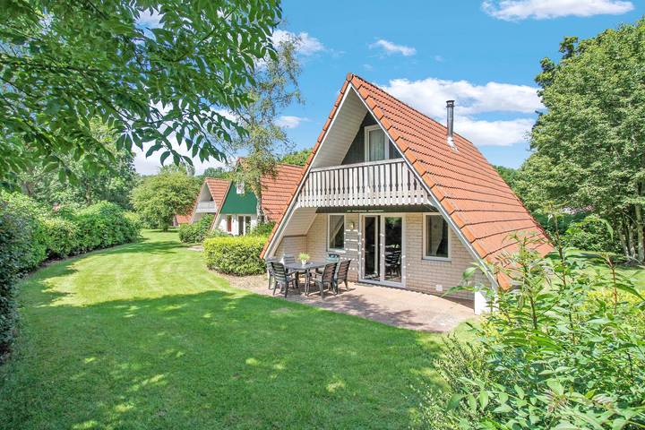 Bungalow voor 6 personen, met terras en tuin in Hardenberg