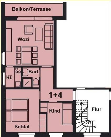 Ganze Ferienwohnung, Haus Windrose - 3-Raum-Fewo in Büsum, Kreis Dithmarschen