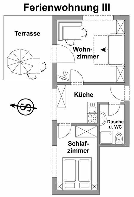 Cottage pour 2 personnes, avec terrasse et jardin à Galtür
