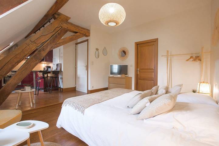 Ganze Wohnung, Apartment-Komfort-Ensuite mit Bad-Les Poutures in Beaune, Beaune und Umgebung