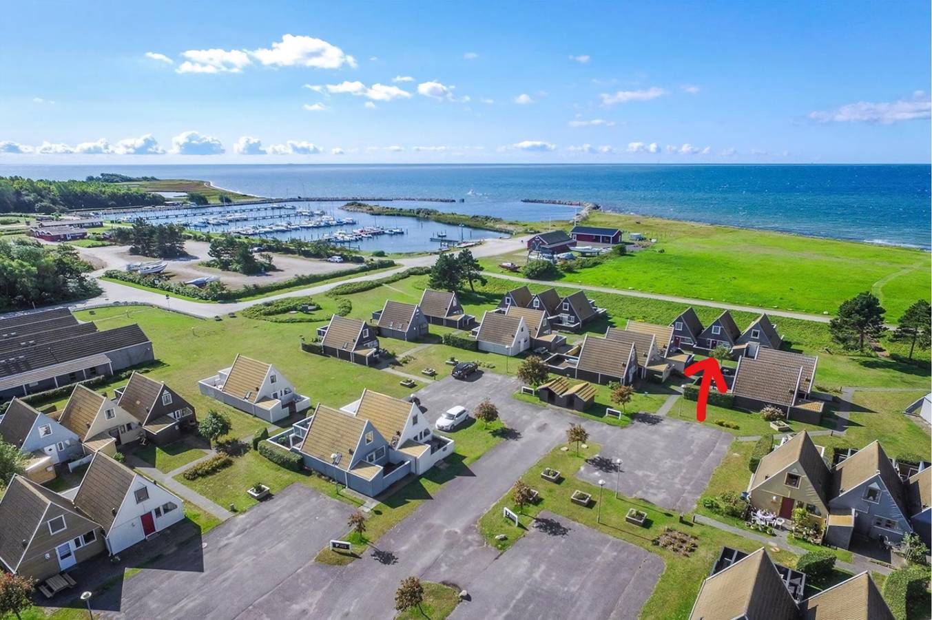 Ganze Wohnung, Familienurlaub mit Meerblick im Gedser Feriepark in Gedser, Schwedische Ostsee