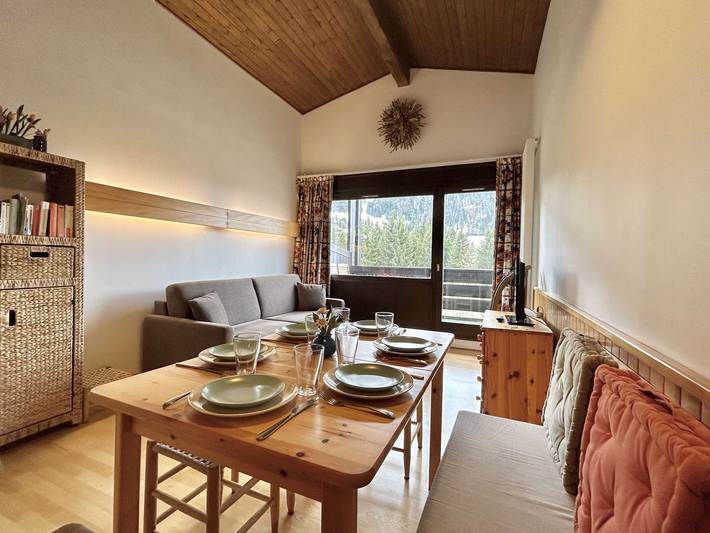 Studio entier, Studio + Alcôve 4 Couchages, Balcon, Parking, Skis - Proche Rochebrune, Megève in Megève, Pays du Mont-Blanc