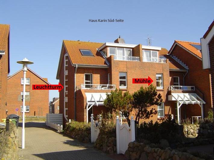 Ferienwohnung für 2 Personen, mit Balkon und Balkon/Terrasse sowie Garten und Seeblick in Wittdün