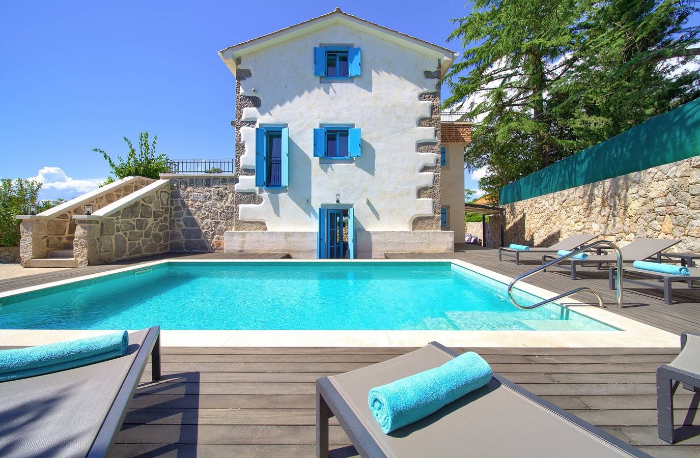 Luxusvilla Ive – beheizter Pool und Sauna im malerischen Dorf Vrh in Krk Stadt, Krk